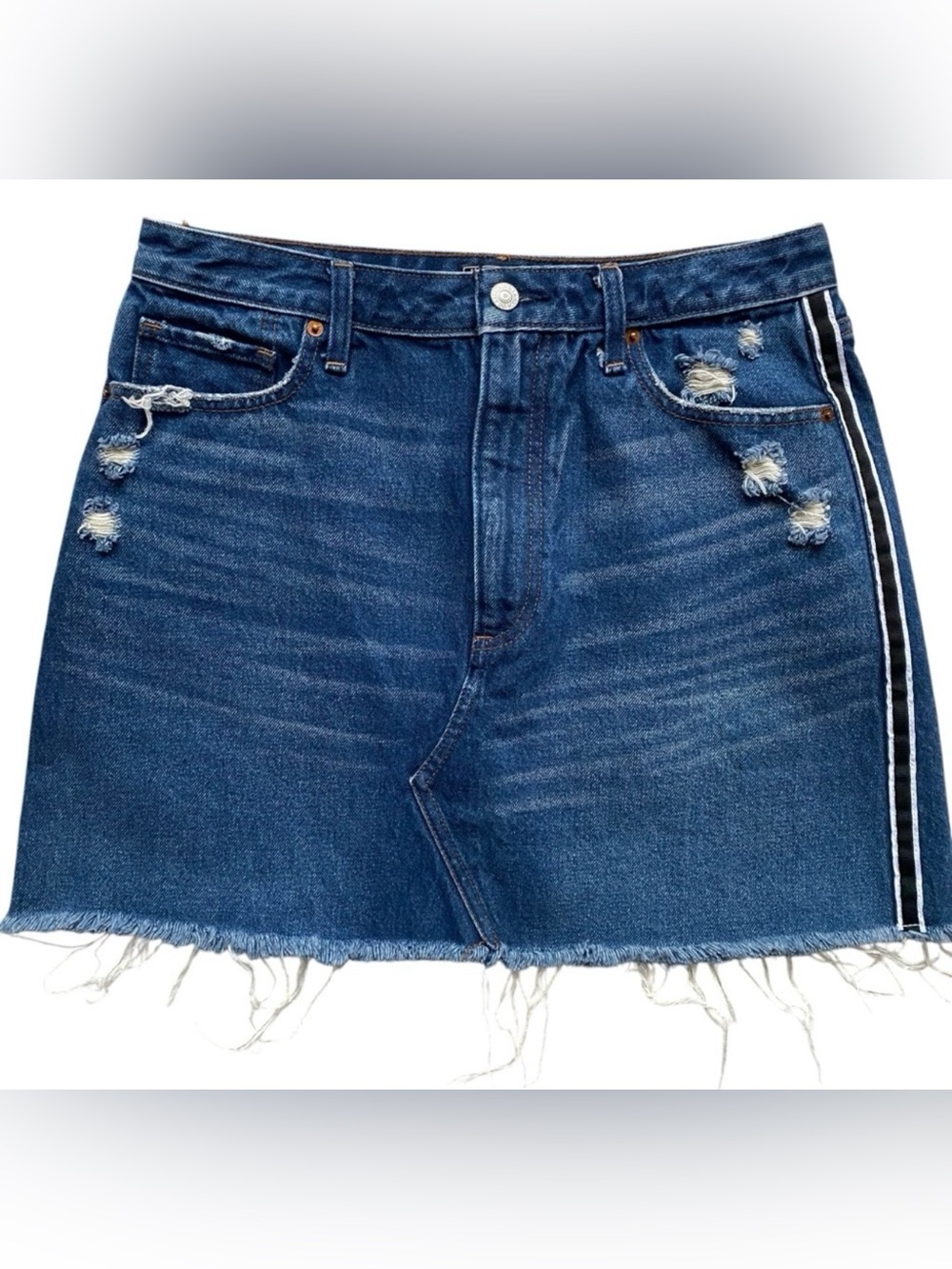 Abercrombie & Fitch Zoe Natural Rise Vintage A-Line Denim Skirt Size 30/10